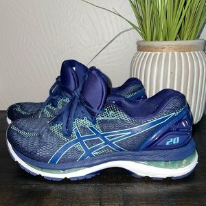 ASICS Gel-Nimbus 20 Indigo Blue/Opal Green Size 8